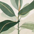 Ruby, Green Mural Wallpaper - pure wallpaper artwork