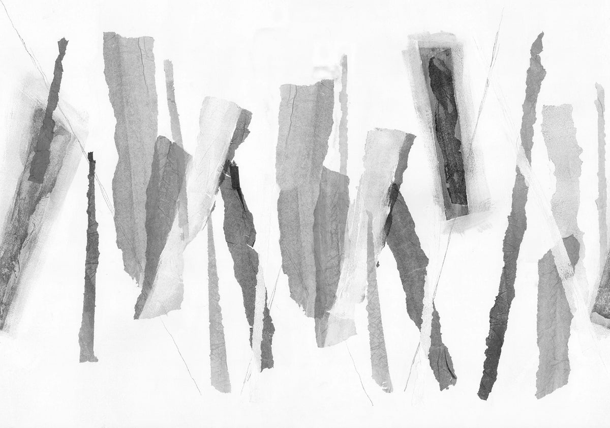 Tear, Graphite Mural Wallpaper - pure wallpaper artwork