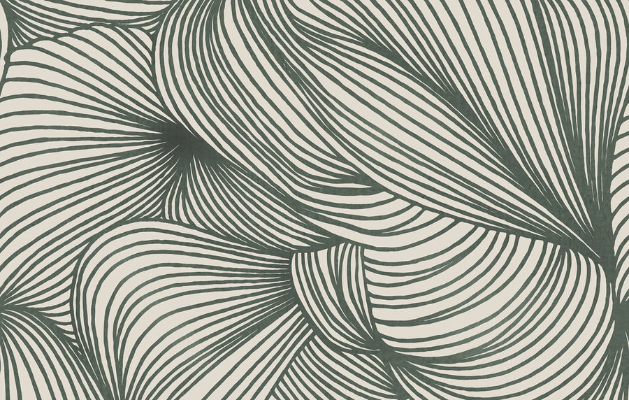 Opulence Lines, Moss Mural Wallpaper
