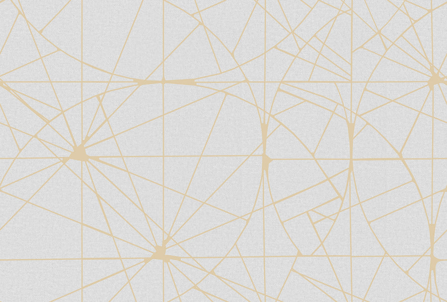 Facet, Gold Mural Wallpaper