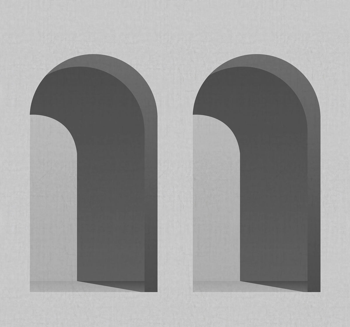 Arch, Gray Mural Wallpaper - pure wallpaper artwork