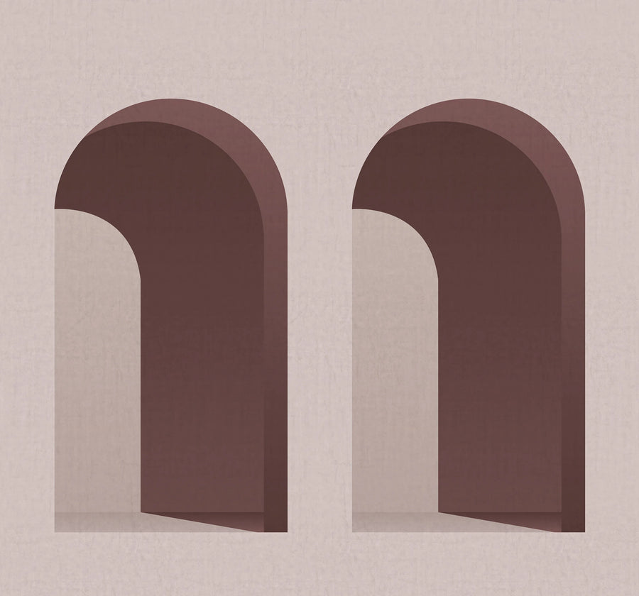 Arch, Pink Mural Wallpaper