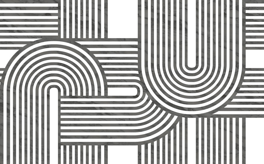 Twine, Graphite Mural Wallpaper