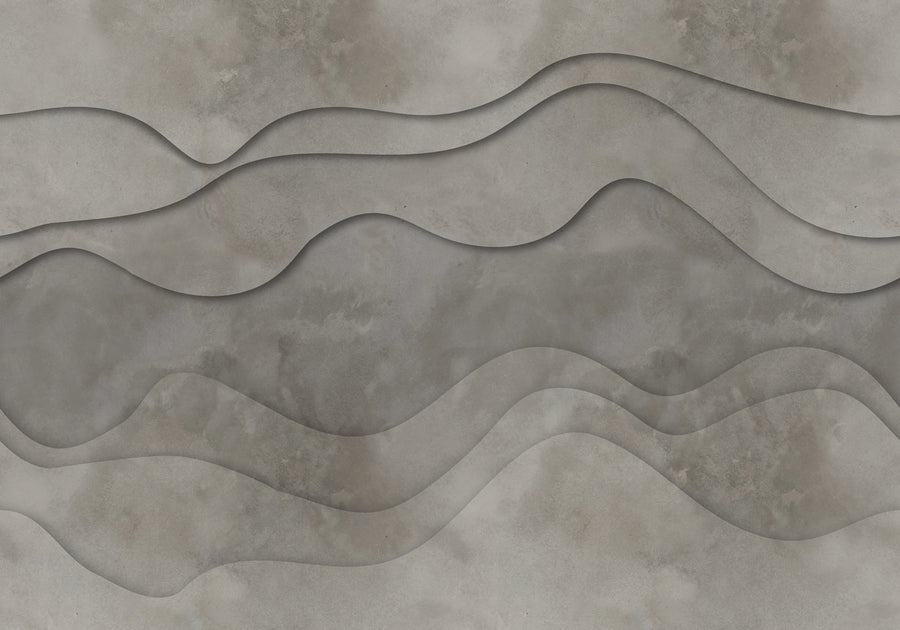 3D Wave, Sand Mural Wallpaper