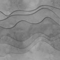 3D Wave, Gray Mural Wallpaper - pure wallpaper artwork