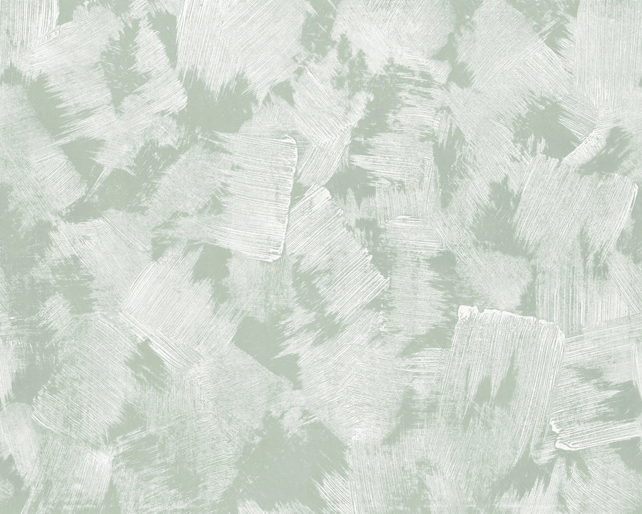 Brush, Green Mural Wallpaper