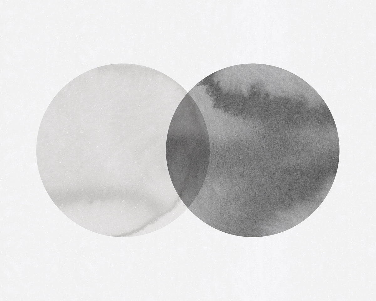 Eclipse, Graphite Mural Wallpaper - pure wallpaper artwork