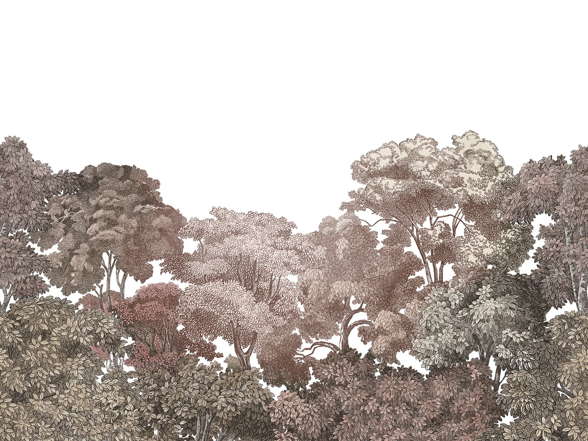 Bellewood, Rust Mural Wallpaper - pure wallpaper artwork