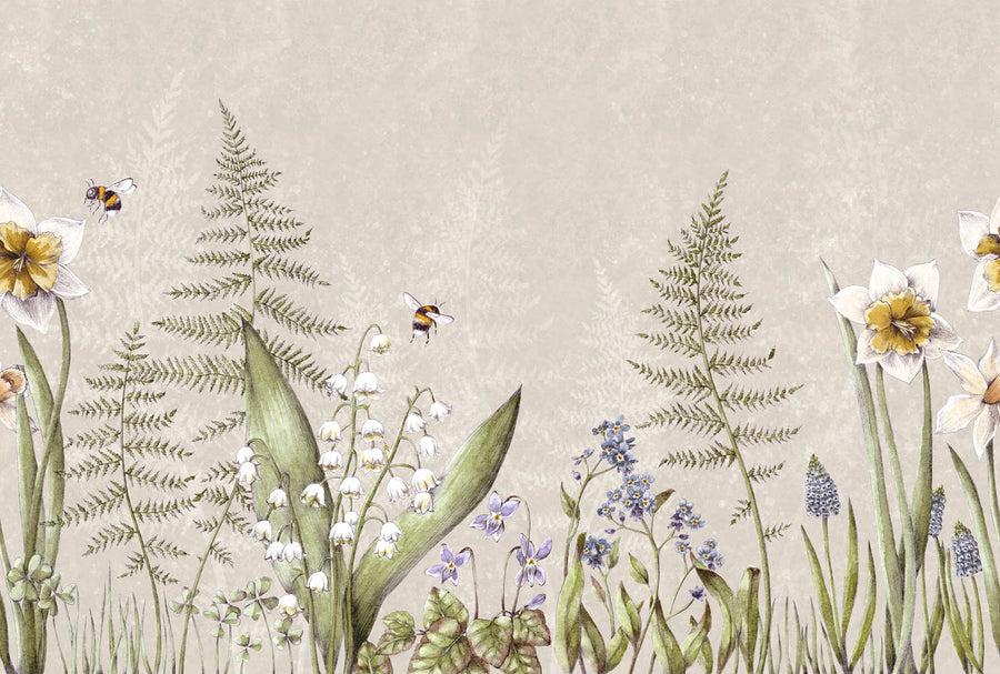 Bumblebee, Sand Mural Wallpaper
