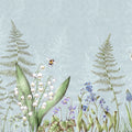 Bumblebee, Light Blue Mural Wallpaper - pure wallpaper artwork