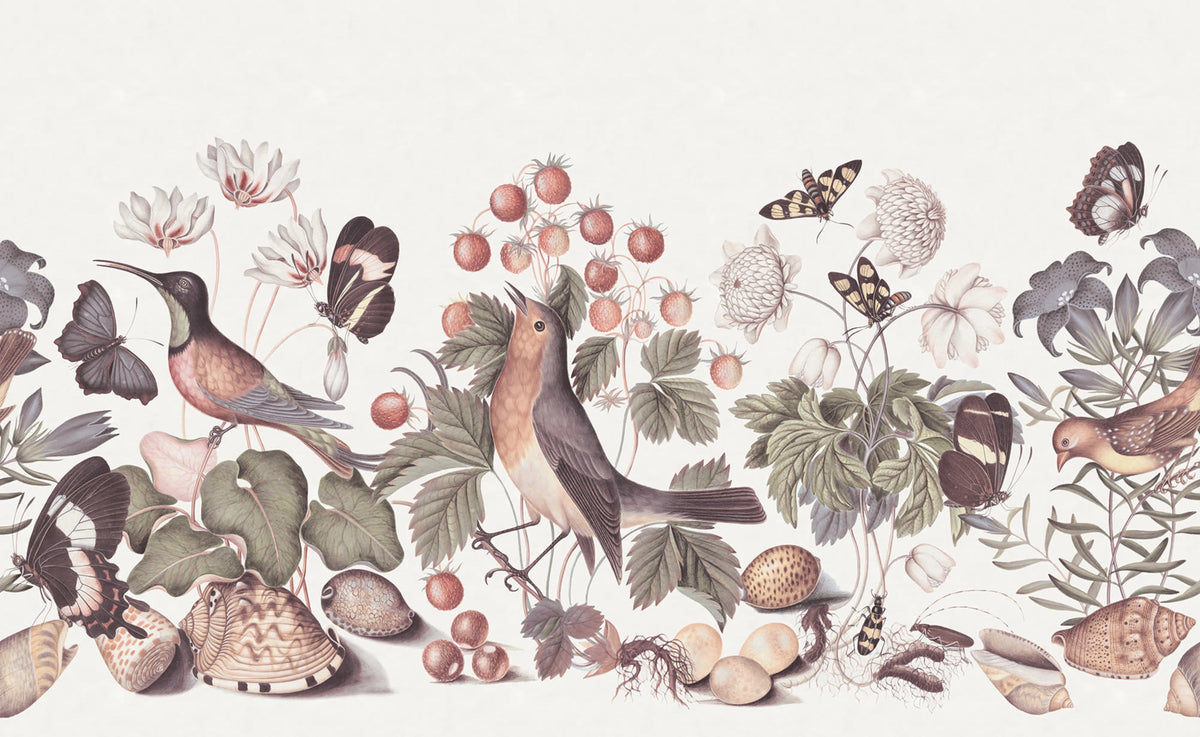 Flora and Fauna, Dust Mural Wallpaper - pure wallpaper artwork