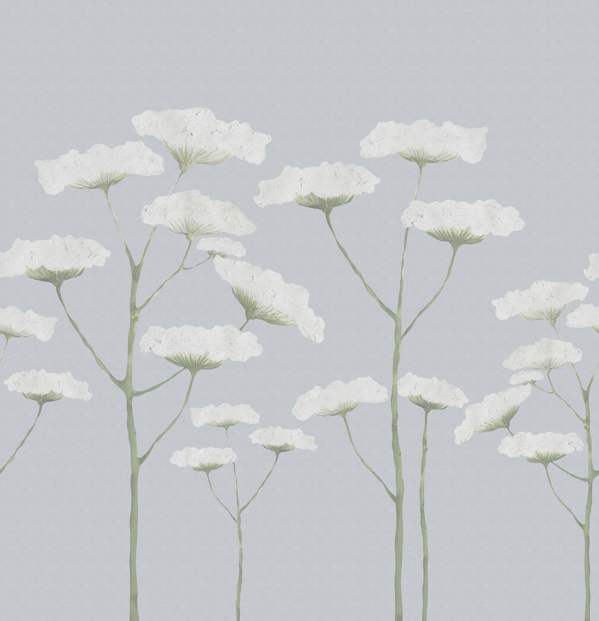 Dara, Dusty Blue Mural Wallpaper - pure wallpaper artwork