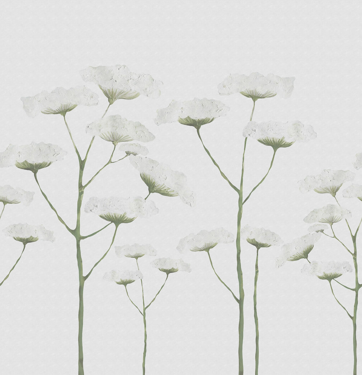 Dara, White Mural Wallpaper - pure wallpaper artwork