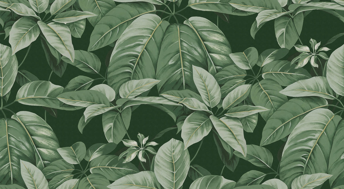 Chestnut, Green Mural Wallpaper - pure wallpaper artwork