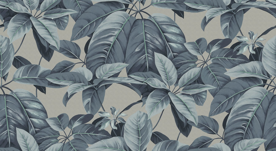Chestnut, Blue Mural Wallpaper