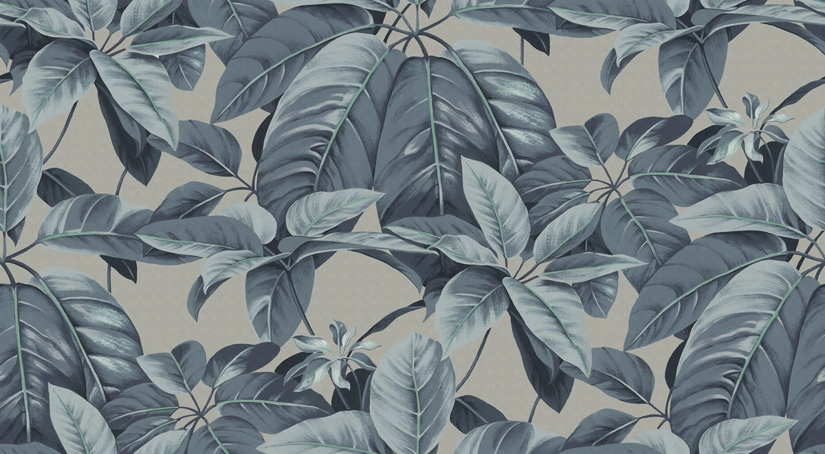 Chestnut, Blue Mural Wallpaper - pure wallpaper artwork