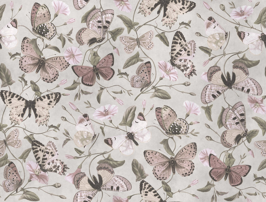 Butterflies, Pastel Mural Wallpaper