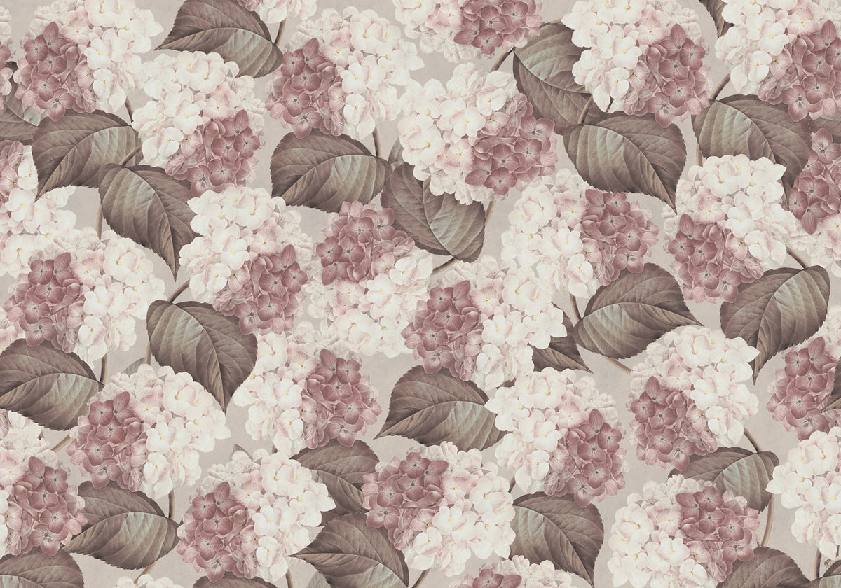 Hydrangea, Sand Mural Wallpaper - pure wallpaper artwork