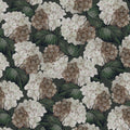 Hydrangea, Midnight Mural Wallpaper - pure wallpaper artwork