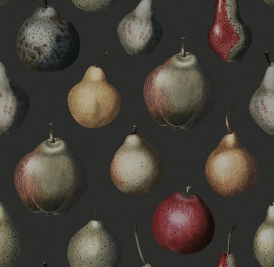 Vintage Pear, Midnight Mural Wallpaper