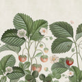 Wild Strawberries, Green Mural Wallpaper - pure wallpaper artwork