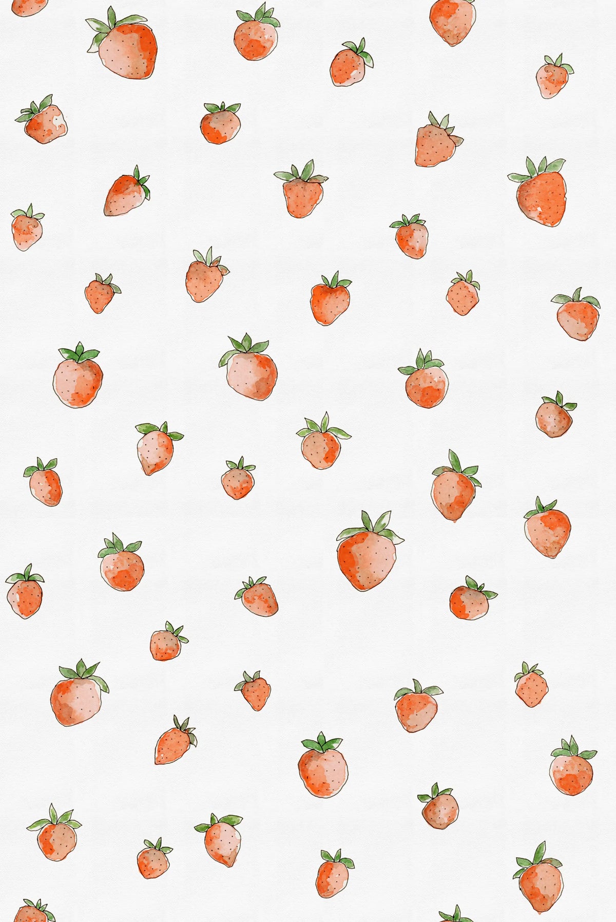 Berry Cute, Red Mural Wallpaper - pure wallpaper artwork