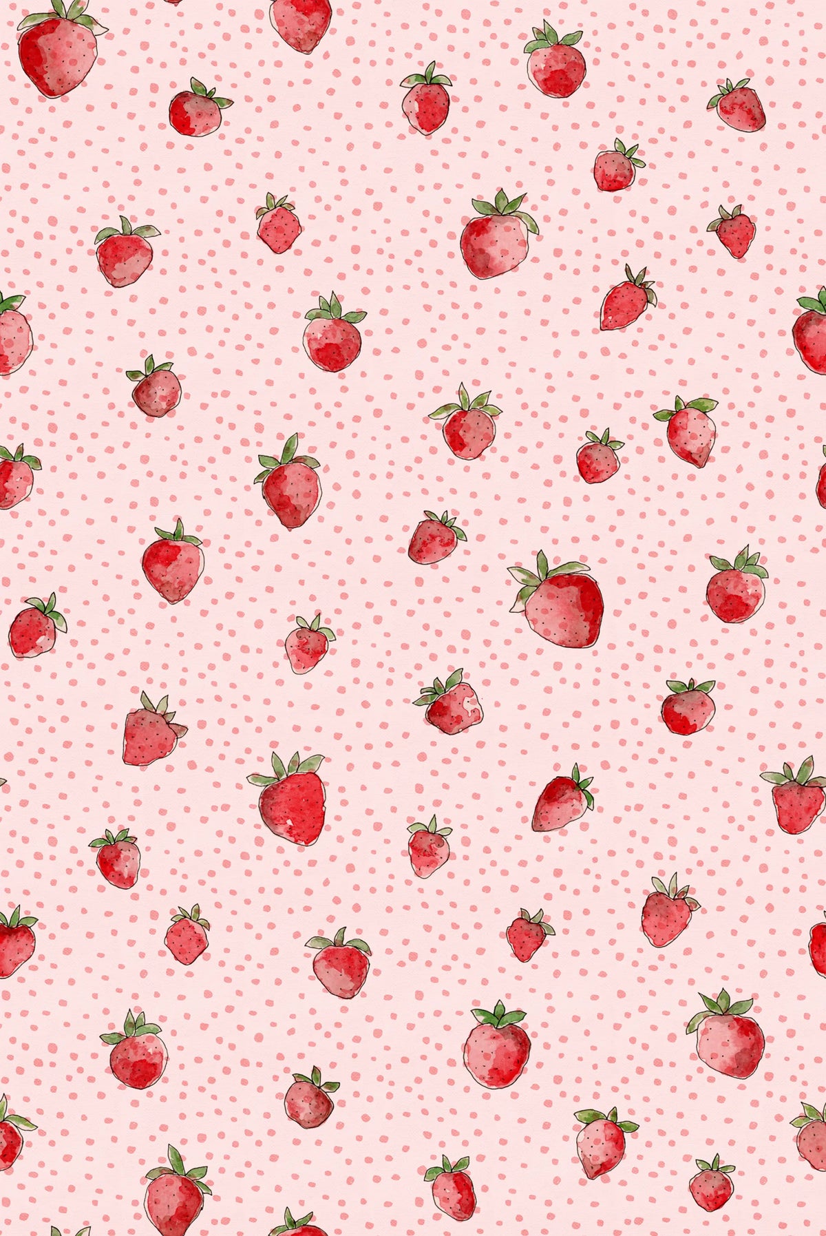 Berry Cute, Pink Mural Wallpaper - pure wallpaper artwork
