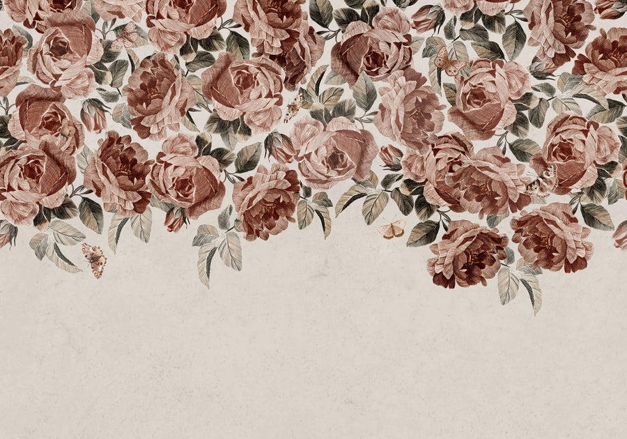 Rose Plenty, Pink Mural Wallpaper