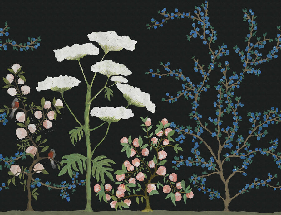 Crowberry, Midnight Mural Wallpaper