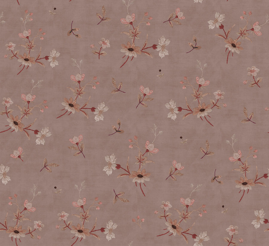 Grandmother Dress, Pink Mural Wallpaper