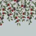 Mirabelle, Blue Mural Wallpaper - pure wallpaper artwork