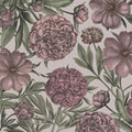 Peony Delight, Purple Mural Wallpaper - pure wallpaper artwork