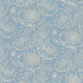 Golden Poppy, Baby Blue Mural Wallpaper - pure wallpaper artwork