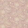 Golden Poppy, Dusty Pink Mural Wallpaper - pure wallpaper artwork