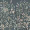 Silk Floral, Petrol Mural Wallpaper - pure wallpaper artwork