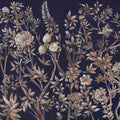 Silk Floral, Blue Mural Wallpaper - pure wallpaper artwork