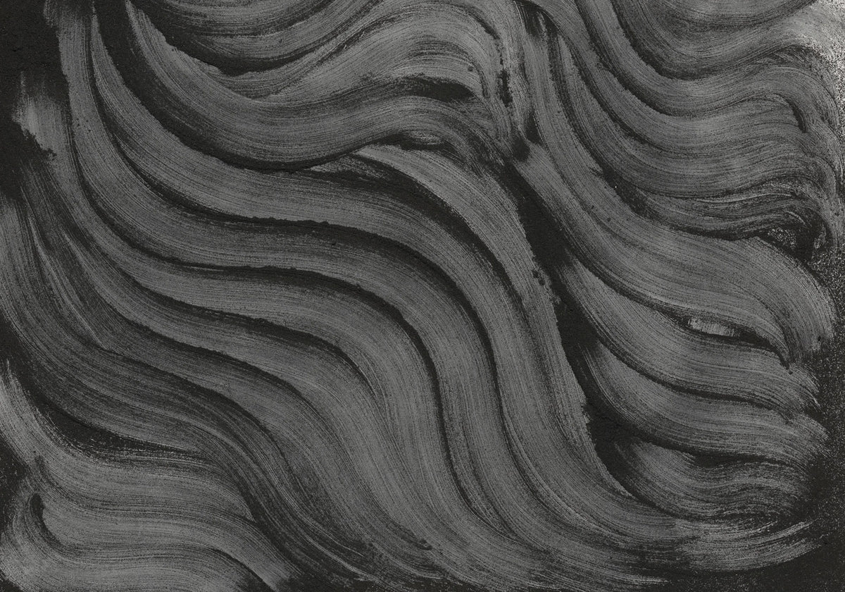 Smoky Swirl, Graphite Mural Wallpaper - pure wallpaper artwork