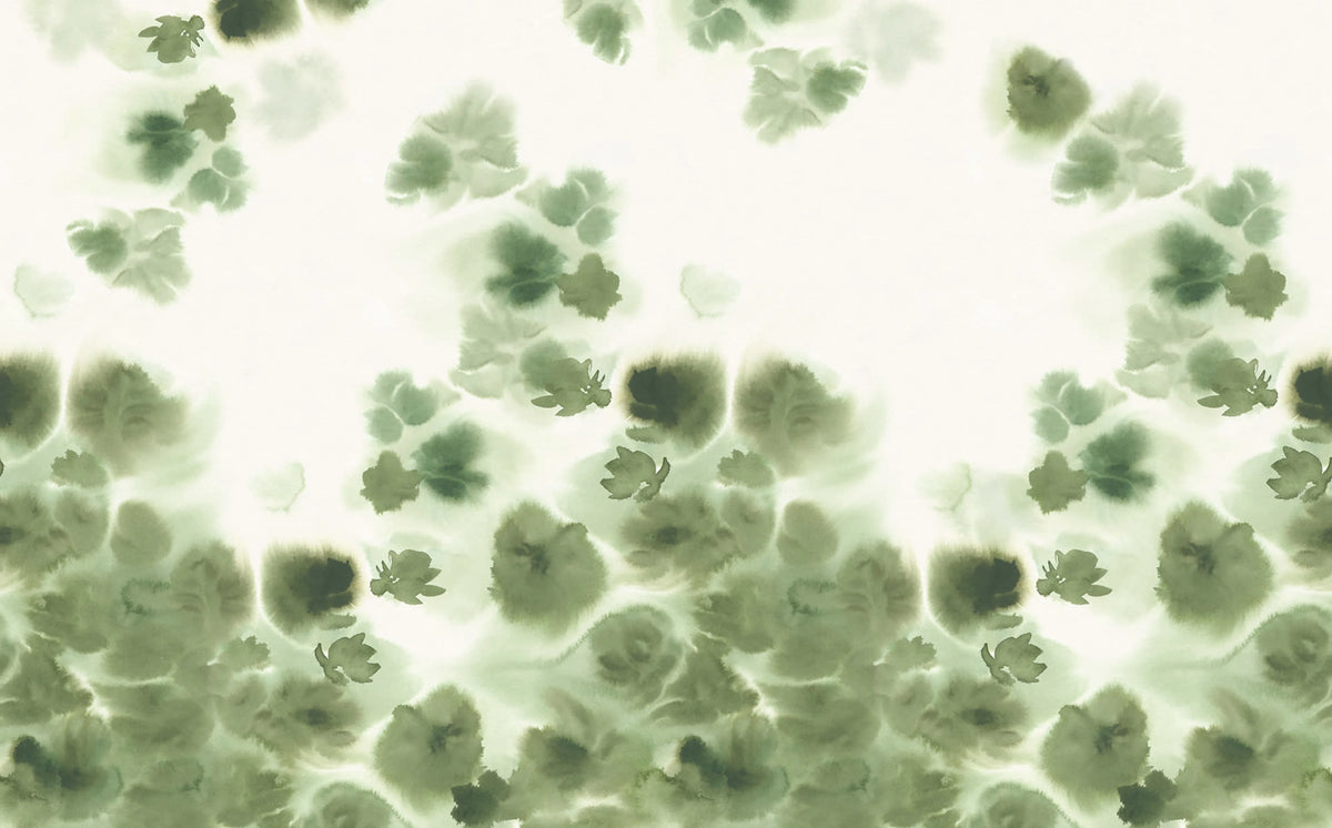Faded Dreams, Green Mural Wallpaper - pure wallpaper artwork