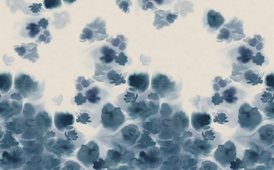 Faded Dreams, Blue Mural Wallpaper
