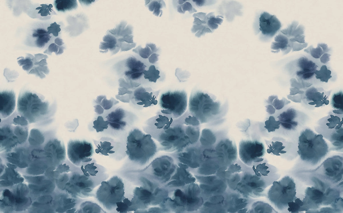 Faded Dreams, Blue Mural Wallpaper - pure wallpaper artwork