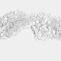 Scattered Dots, White Mural Wallpaper - pure wallpaper artwork
