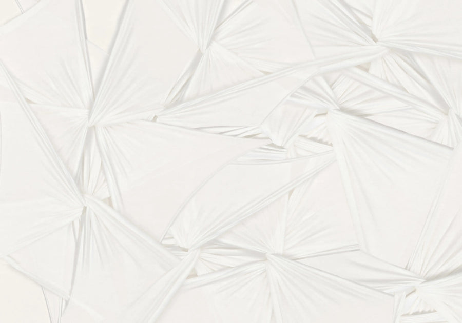 Silk Shadows, White Mural Wallpaper