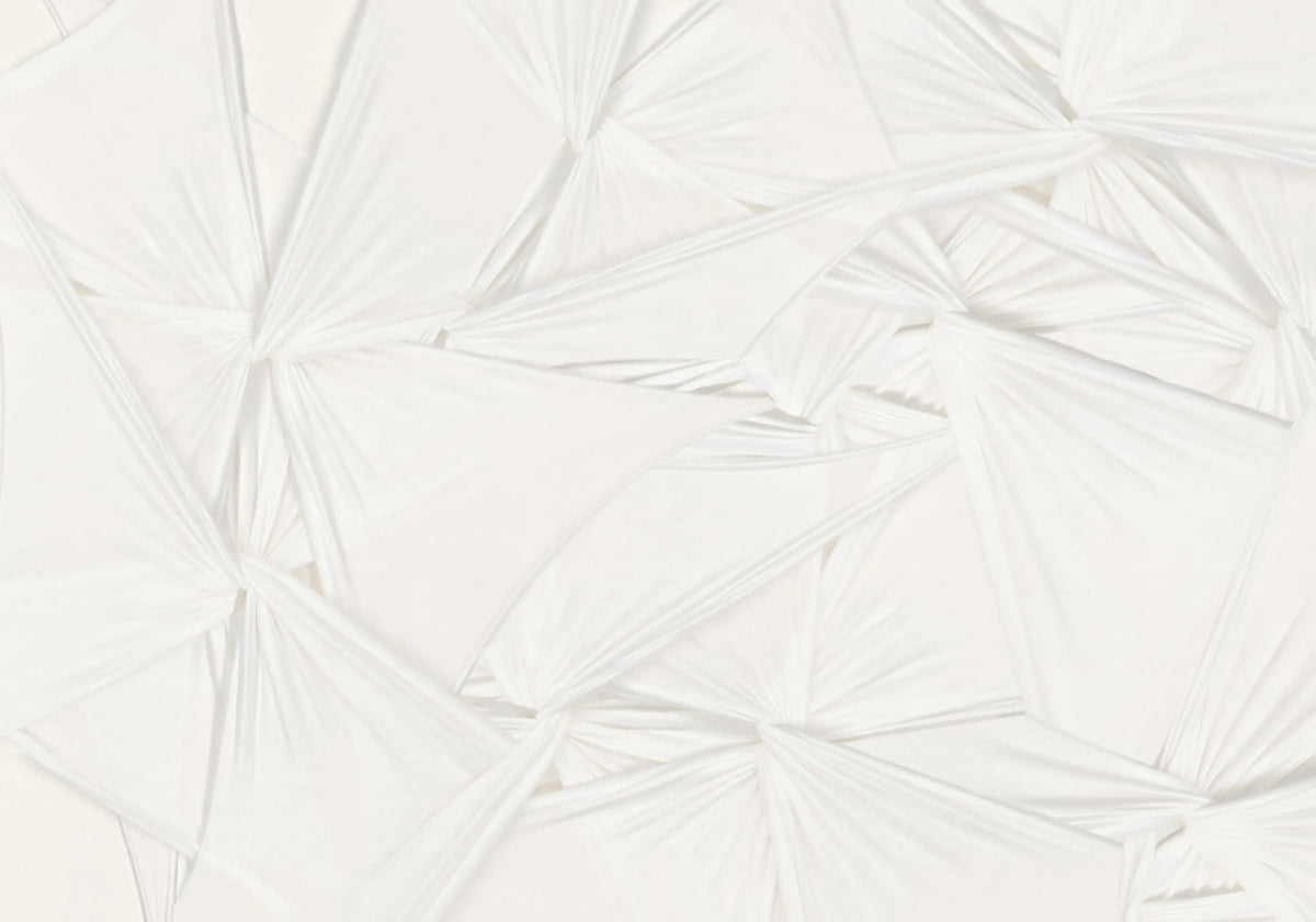 Silk Shadows, White Mural Wallpaper - pure wallpaper artwork