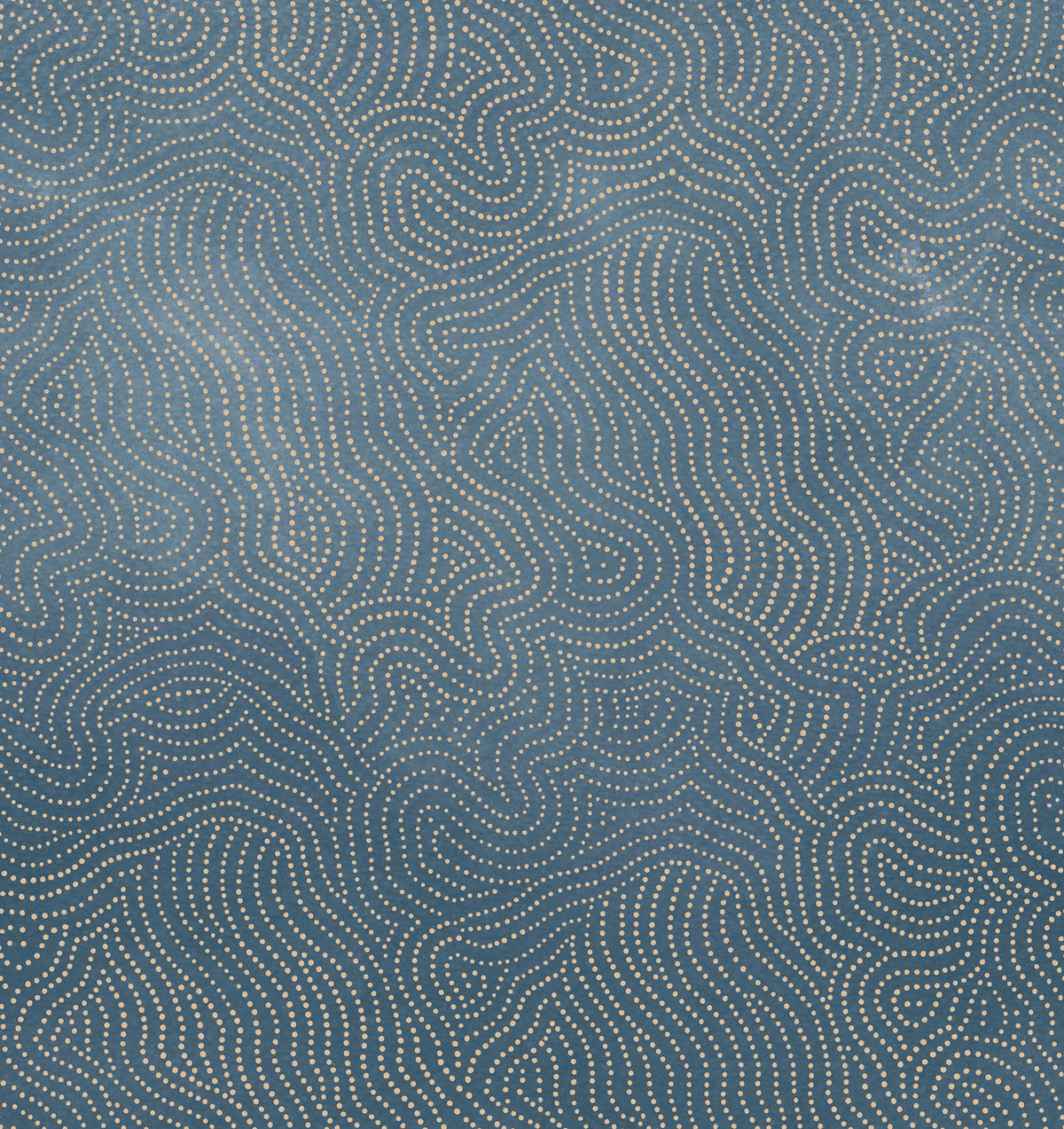 Wiggly Dots, Blue Mural Wallpaper - pure wallpaper artwork