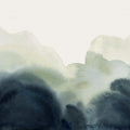 Flowing Hills, Blue Mural Wallpaper - pure wallpaper artwork