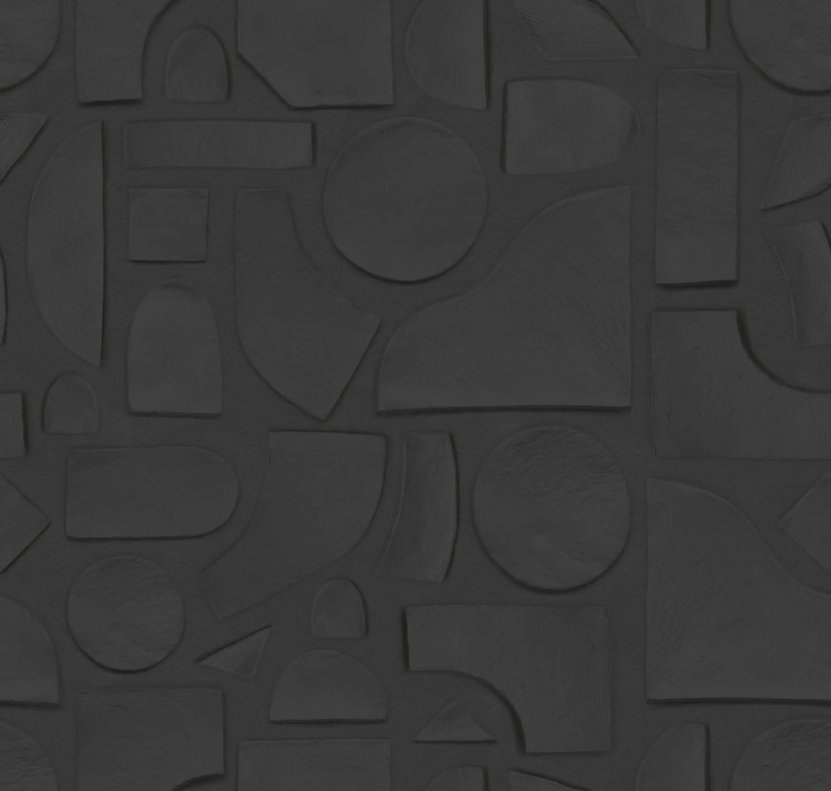 Clay Figures, Graphite Mural Wallpaper - pure wallpaper artwork