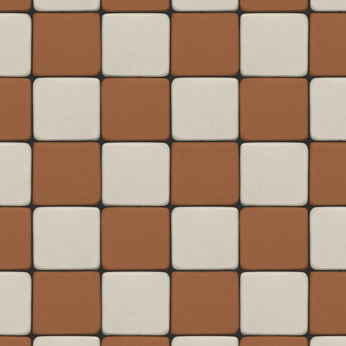 Porcelain Tiles, Orange Mural Wallpaper - pure wallpaper artwork