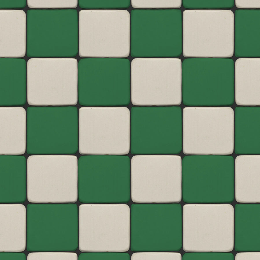 Porcelain Tiles, Green Mural Wallpaper