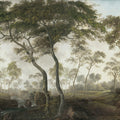 The Green Forest, Morning Mural Wallpaper - pure wallpaper artwork