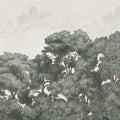 Bellewood Clouds, Blue Vintage Mural Wallpaper - pure wallpaper artwork
